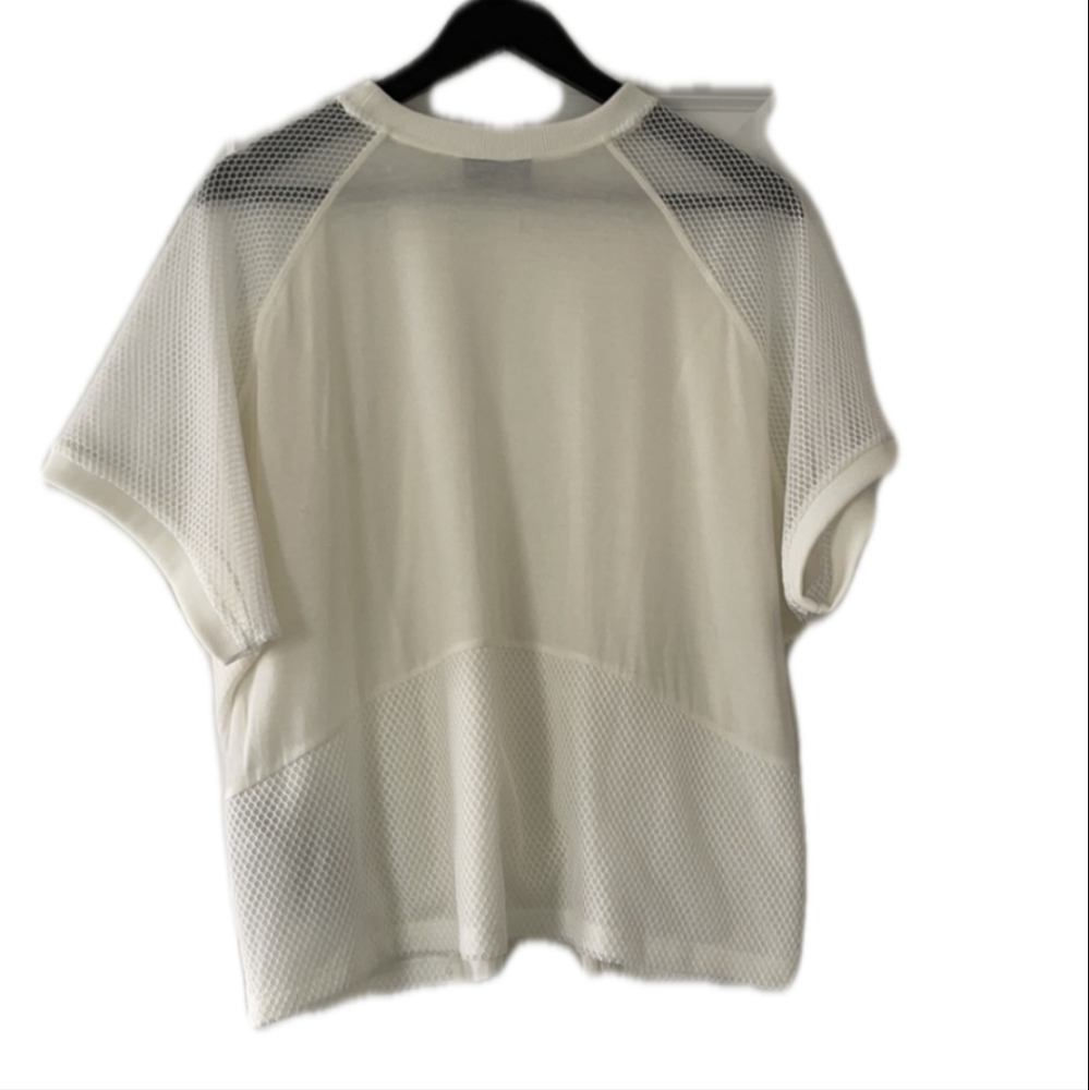 The Kooples Sport Mesh White Tee